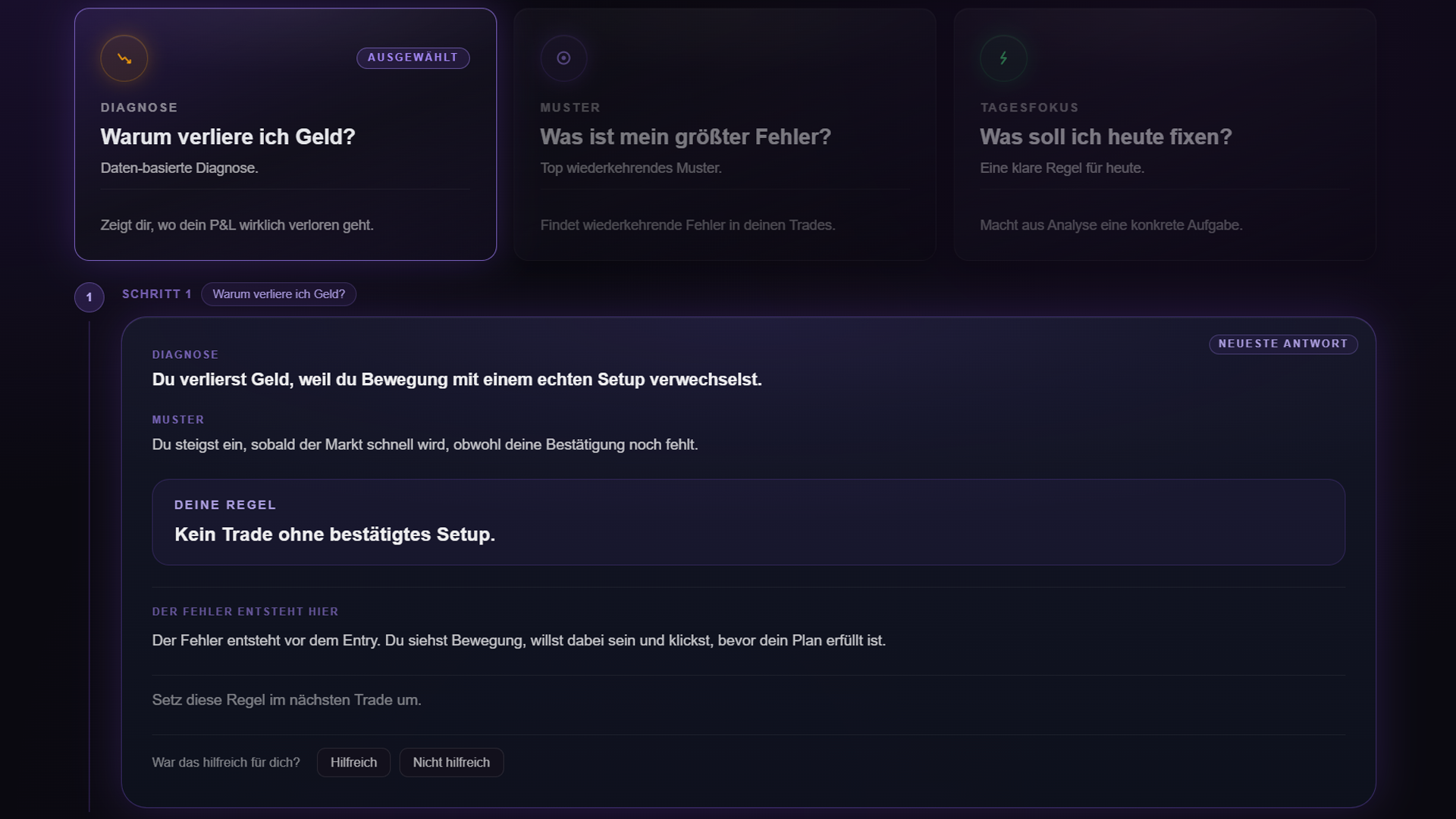 WhyYouLose – Täglicher Coach